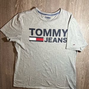 Tommy Jeans Grey T shirt Medium